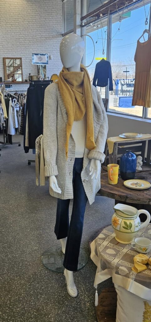 Mannequin à Longueil un jour de printemps